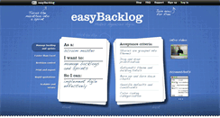 Desktop Screenshot of easybacklog.com